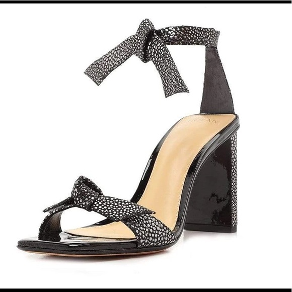 Alexandre Birman clarita 85 square pilar metallic Graphite/black 39.5 NWB - Picture 1 of 10